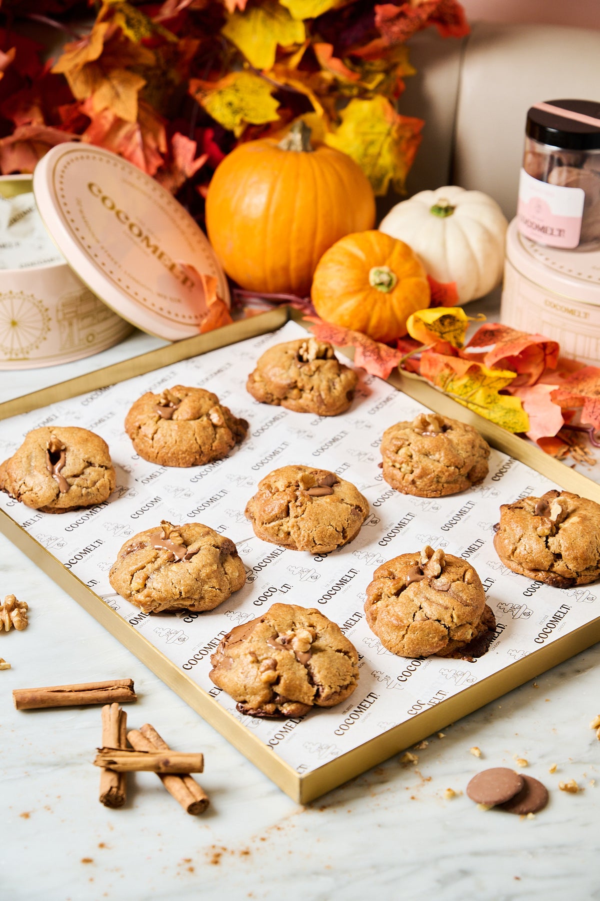 Pumpkin Spiced Autumn Cookie Tin 🍂